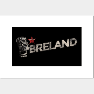 BRELAND - Vintage Microphone Posters and Art